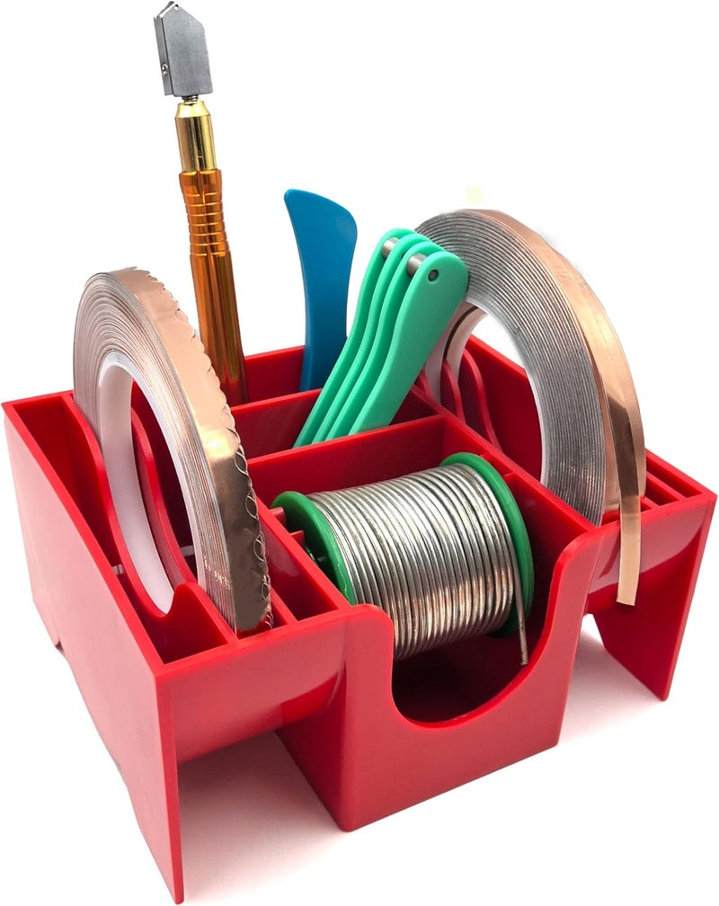 ARTKINGTO Copper Foil Hand Foiler and Foil Dispenser Kits (Dispenser Red) - Image 2